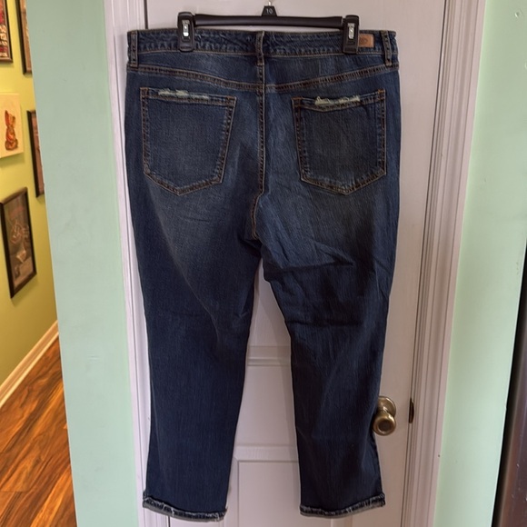 Sofía Jeans Bagi Boyfriend Distressed Crop Cut Jeans by Sofia Vergara Size 14 - Picture 9 of 11